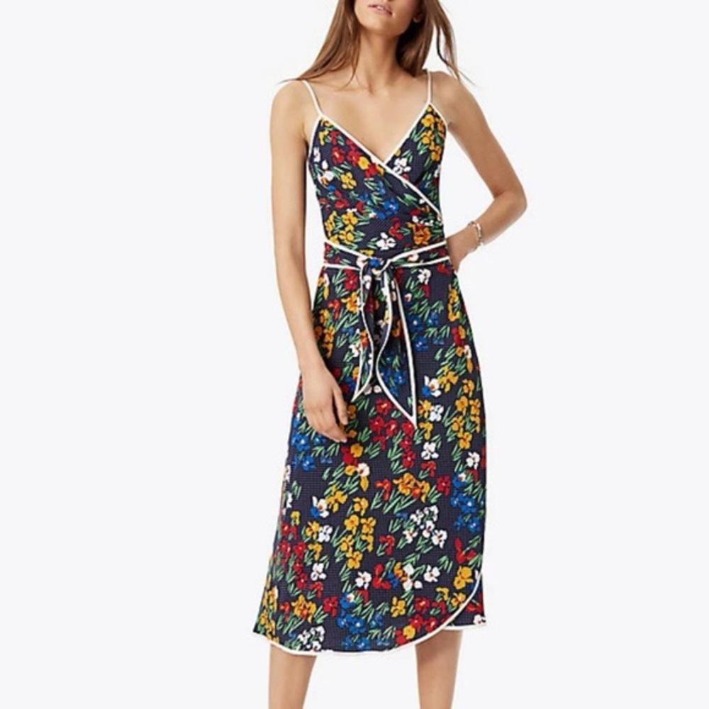 NEW Tory Burch Dress Grotto Wrap Floral